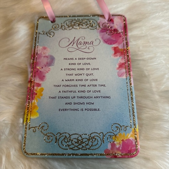 🧡10/$10 Floral Decorative Plaque with Inspirational Quote - Picture 1 of 4